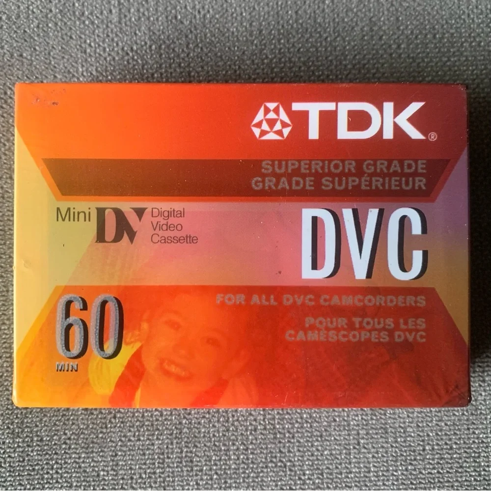 TDK superior grade DVC 60 mini DV digital video cassette